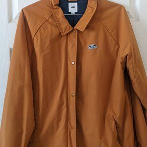 vans mustard yellow womens rain jacket L
